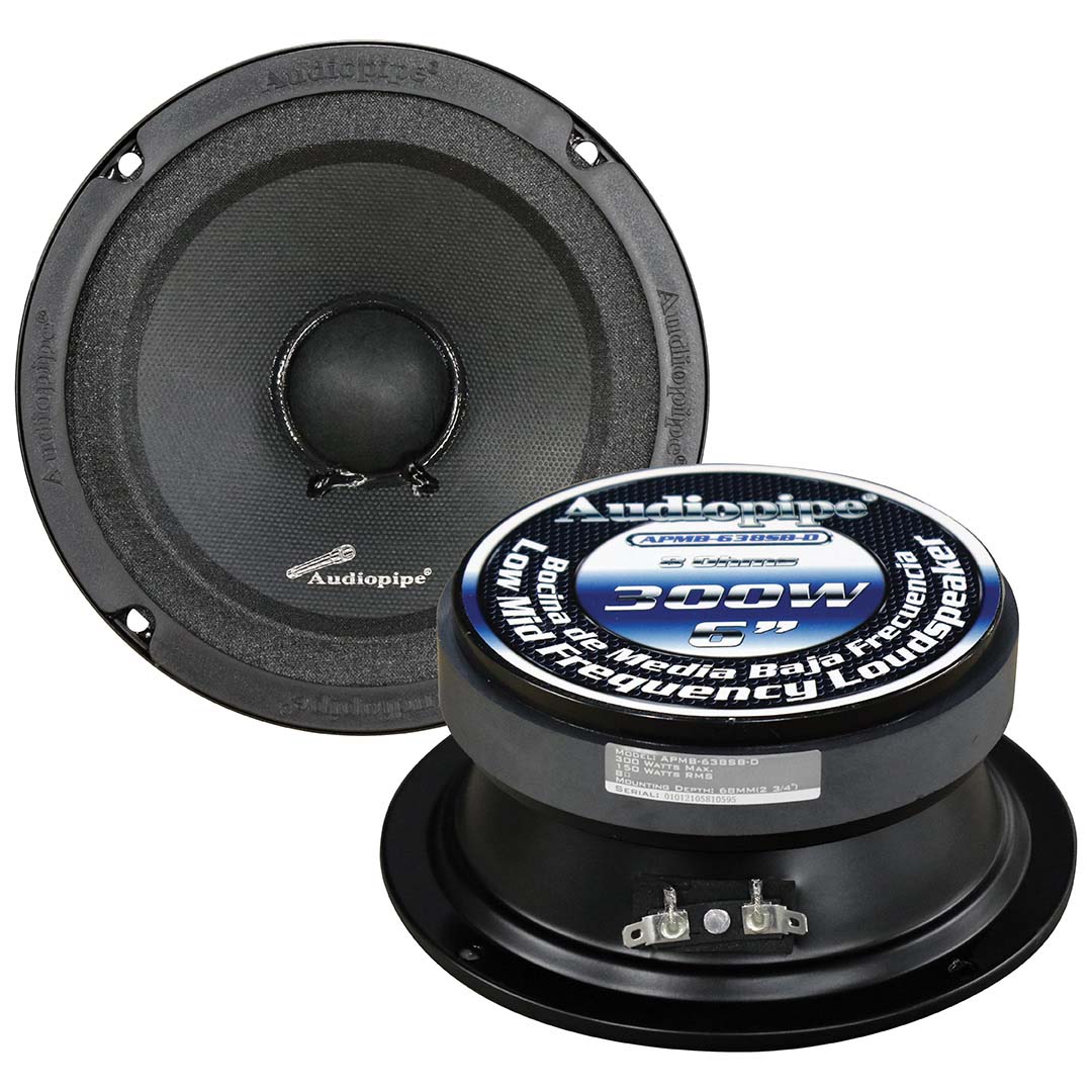 Picture of Audiopipemap APMB638SBD 6 in. 300W Maximum 8 Ohms Midrange Speaker