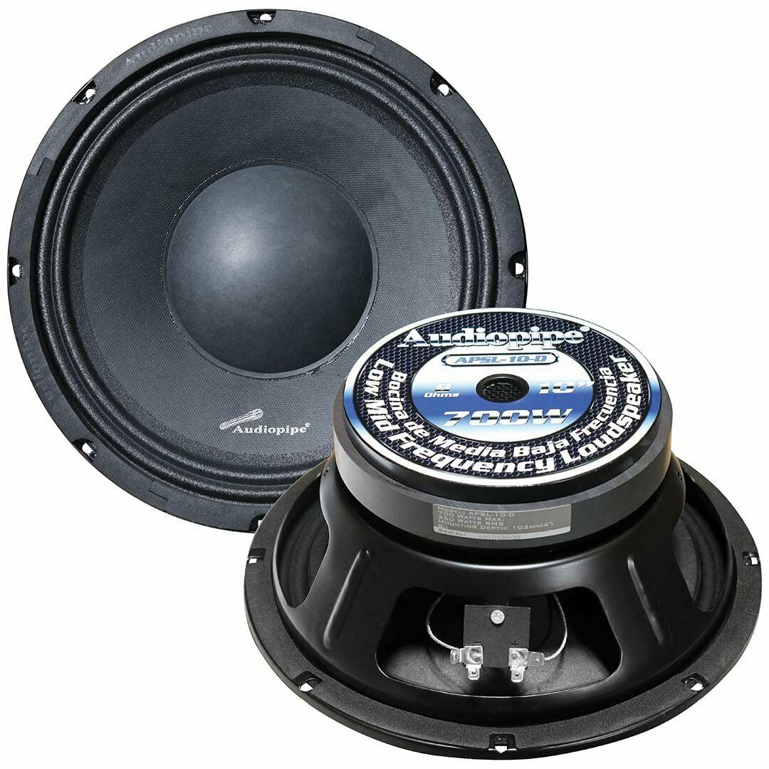 Picture of Audiopipe APSL10D 10 in. 700W RMS 8 Ohm Low Mid Frequency Speaker