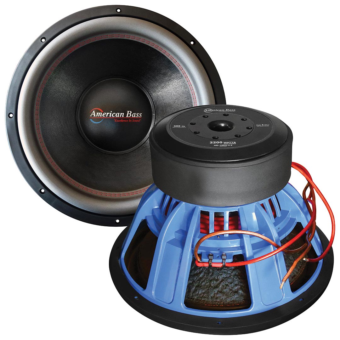 Picture of American Bass HD15D2V2 15 in. 220W RMS & 4000W Max 2 Ohm DVC Woofer