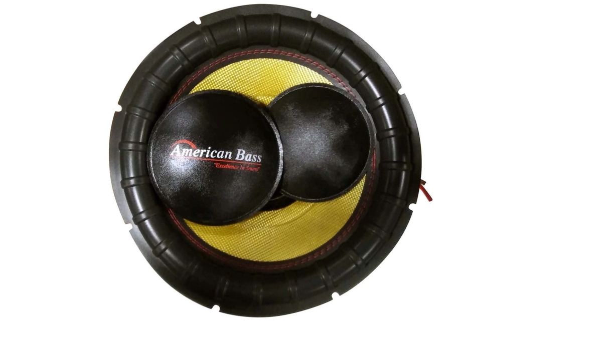 Picture of American Bass RKGF1511YW Yellow Cone Re-Cone Kit for GF1511 Woofer - Dual 1 Ohm Voice Coils