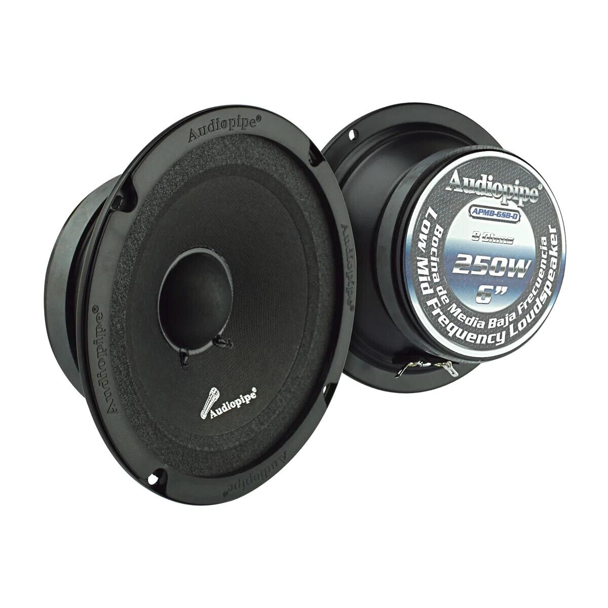 Picture of Audiopipe APMB6SBD 6 in. 125W RMS & 250W Max 8 Ohm Low Mid Frequency Sealed Back Speaker