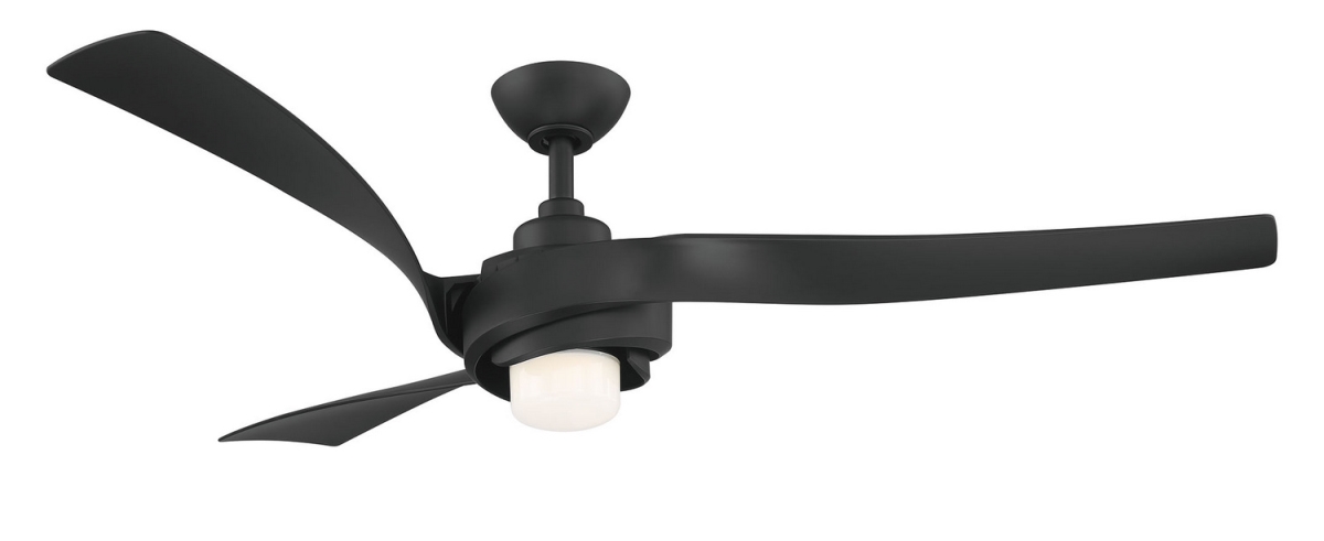 WR1804MB 60 in. Kurve Smart Ceiling Fan, Black