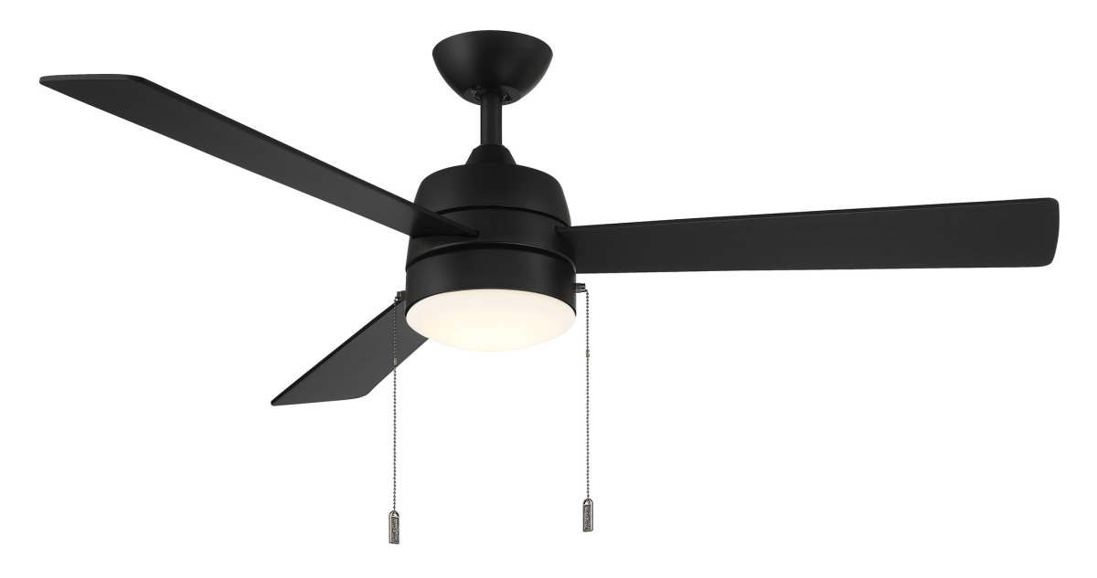 WR2014MB 52 in. Nolan Pull Chain Ceiling Fan, Black