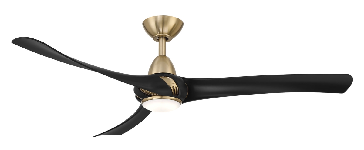 WR1462BB Droid LED Ceiling Fan, Brushed Brass