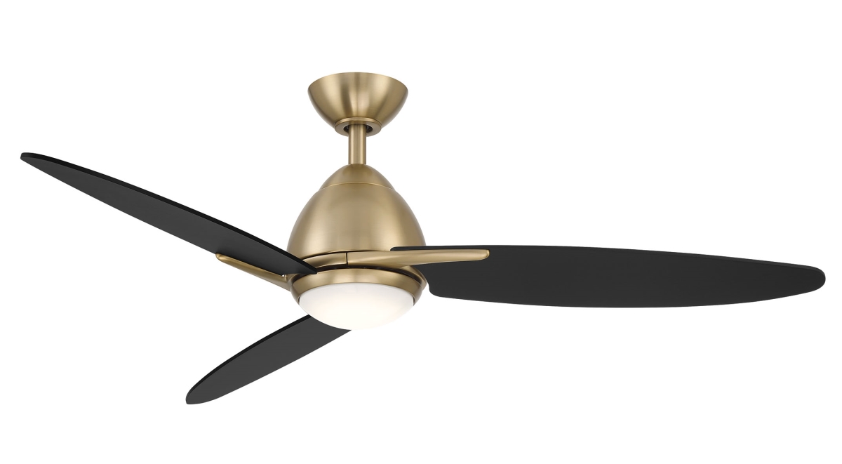 WR2119BB 52 in. Atlas LED Ceiling Fan, Brass