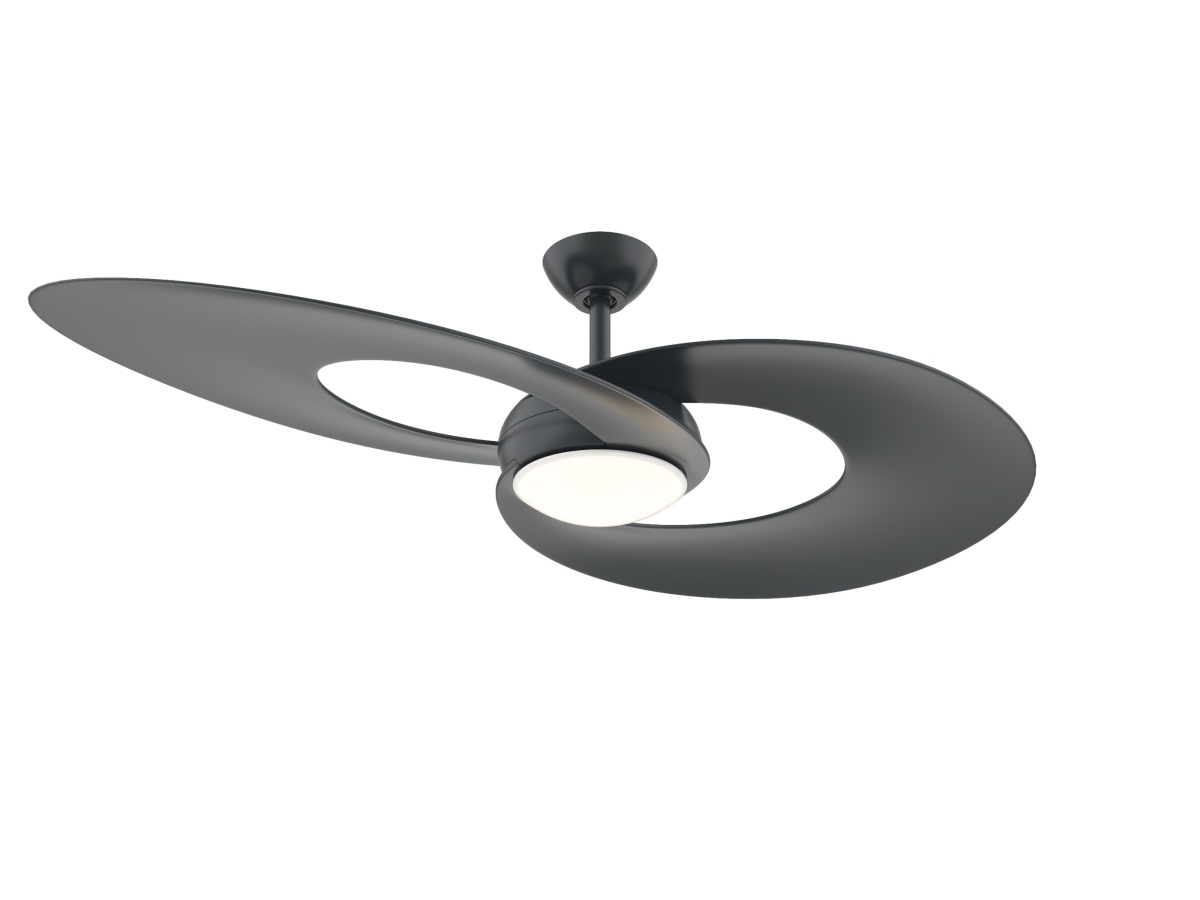 WR2010MB 52 in. Sirius Wi-Fi Enabled Smart Ceiling Fan, Black