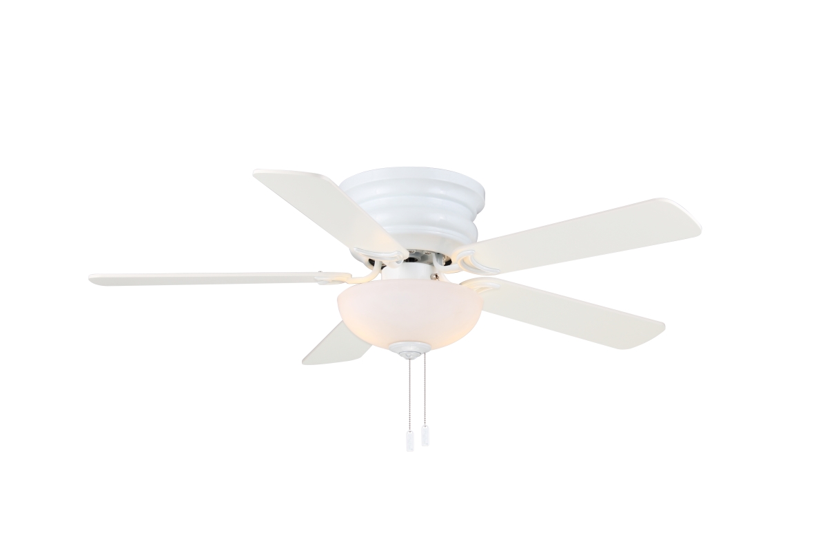 Frisco Ceiling Fan - Matte White - 44 Inch - Indoor - 2-Light LED