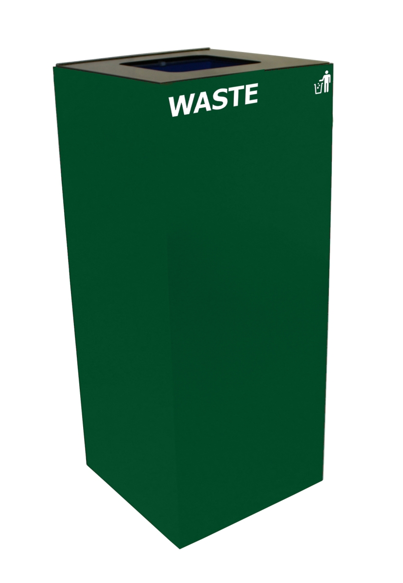 36GC03-GN 36 gal Recycle Unit with Square Opening, Green