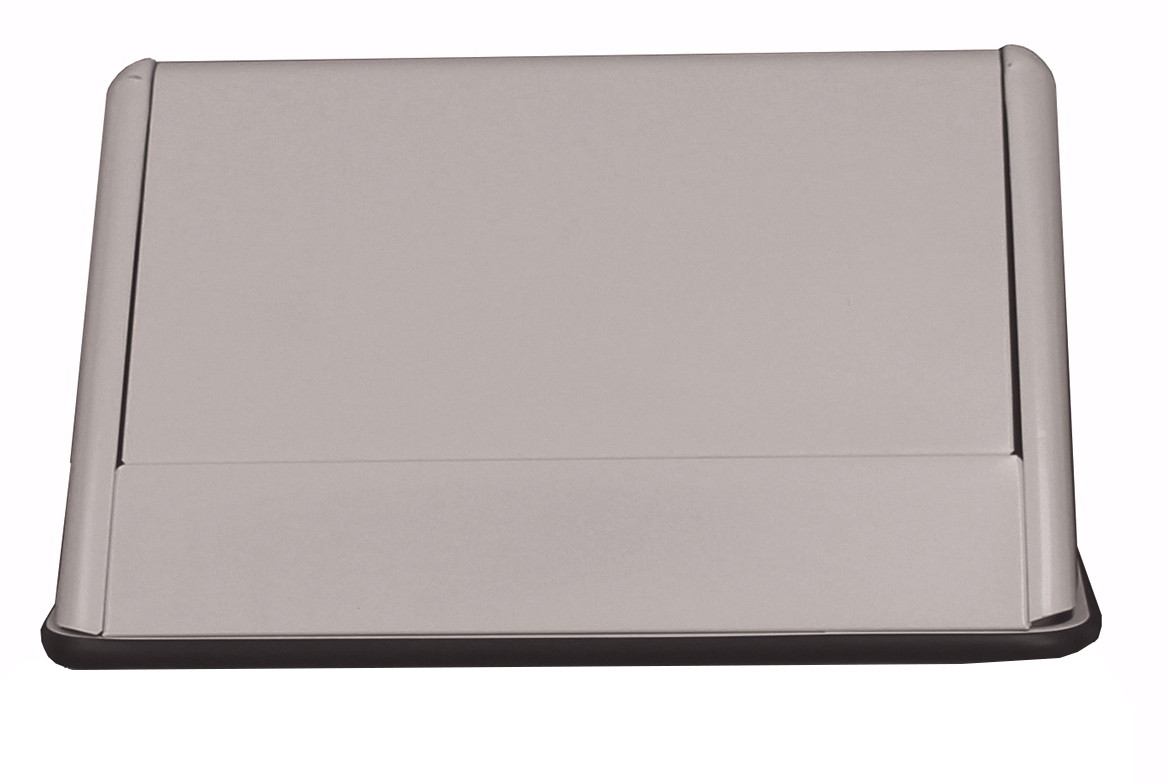 1311TSL 13 gal Swing Top Hamper, Slate