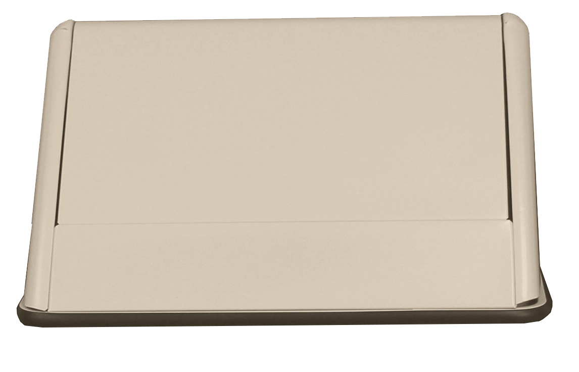 1311TAL 13 gal Swing Top Hamper, Almond