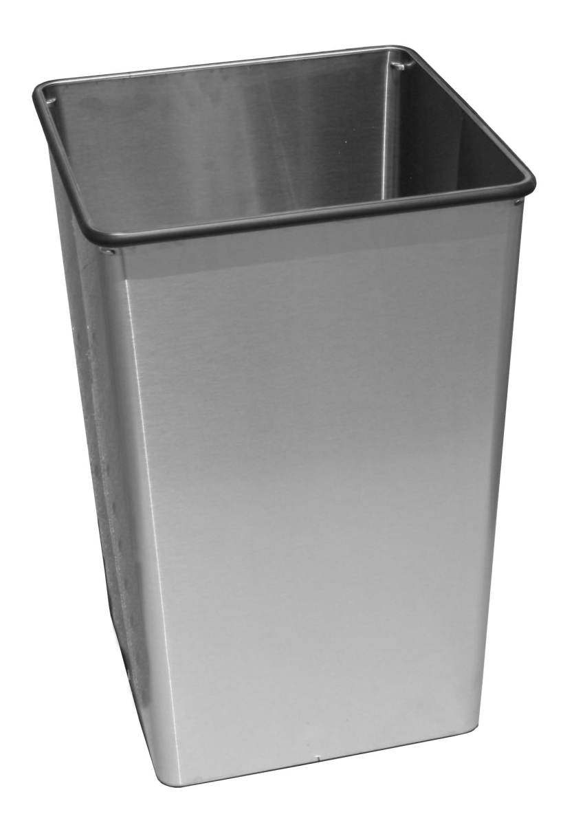 36HSS 36 gal Hamper, Stainless Steel