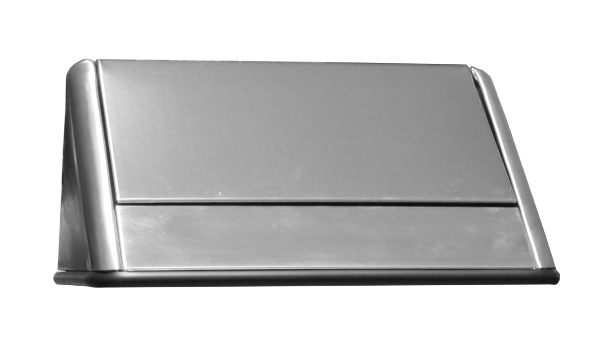 1411TSS 21 gal Swing Top Hamper, Stainless Steel
