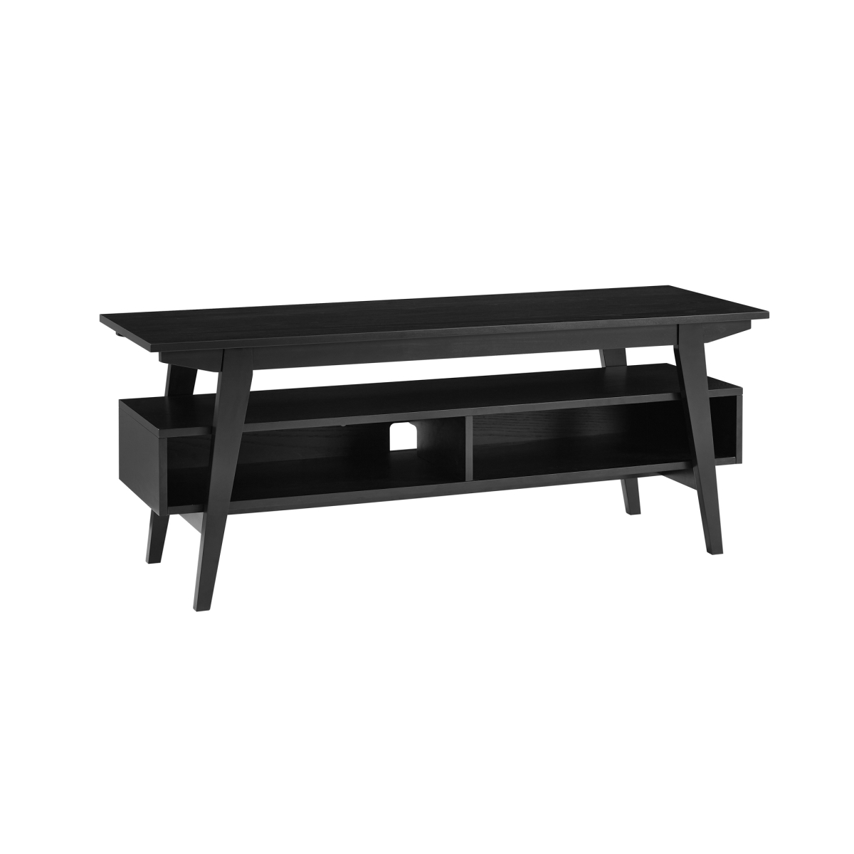 Picture of Walker Edison KOCM9EBLVS 18.5 x 15.75 x 47.25 in. Japandi TV Stand&#44; Black