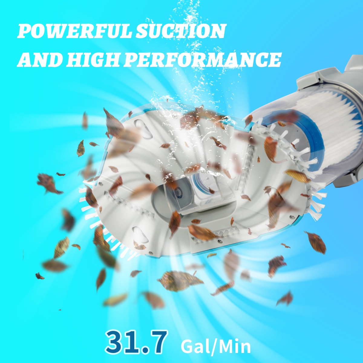 P1130 Cordless Handheld Pool Vacuum Cleaner for In-Ground & Above Ground Pools, Spas, Hot Tubs