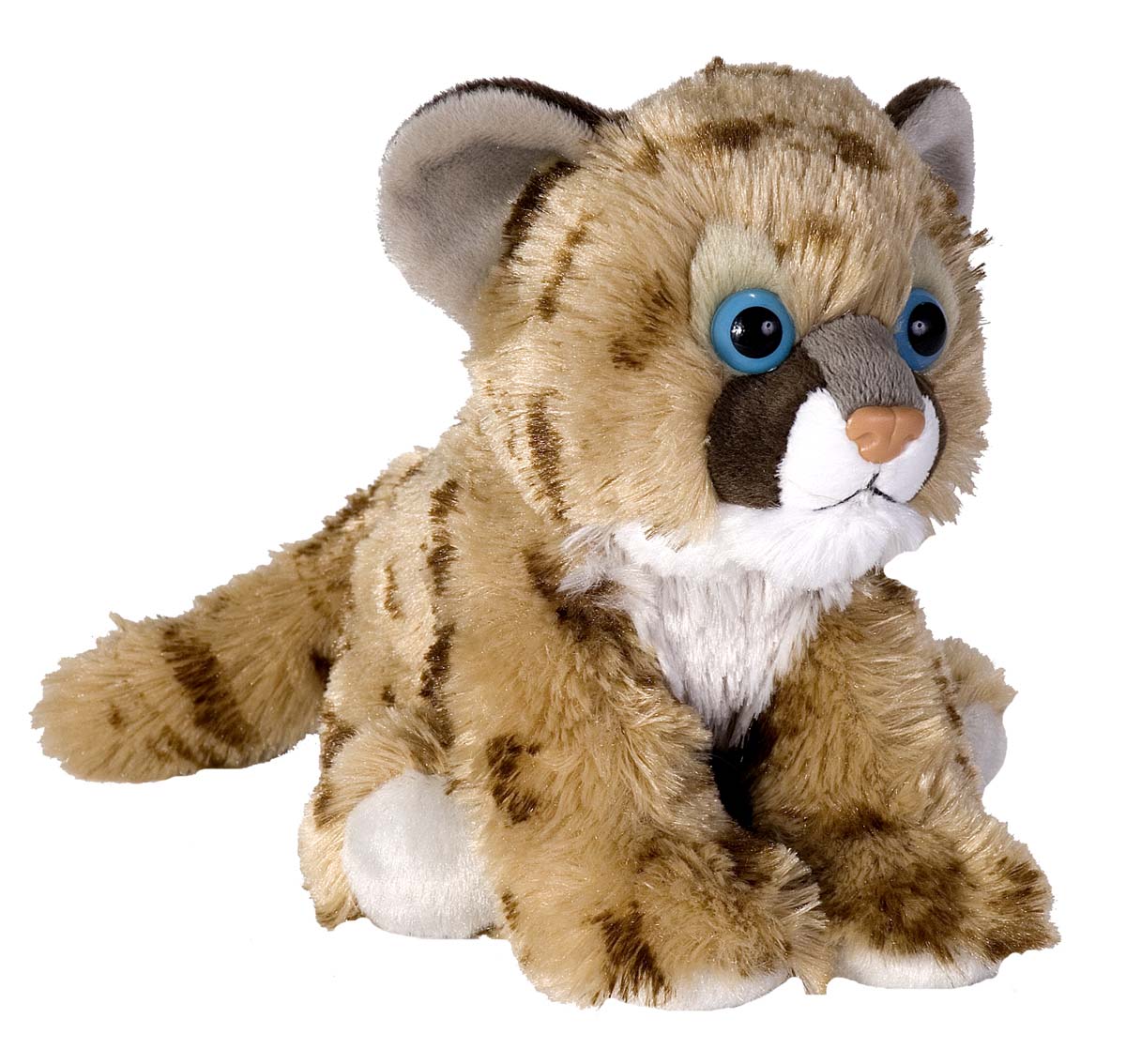 Cuddlekins Mini Cougar Cub Plush Toy - Gray - 8 in. - Ultra-Soft