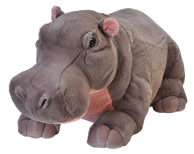 19320 30 in. Hippo Stuffed Animal Plush Toy