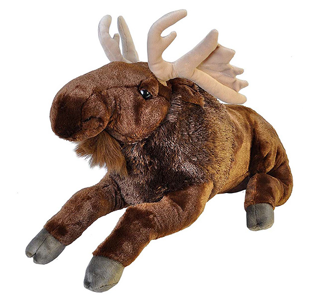 Plush Moose Toy - Brown - 30 in. - Ultra-Plush & Cuddly