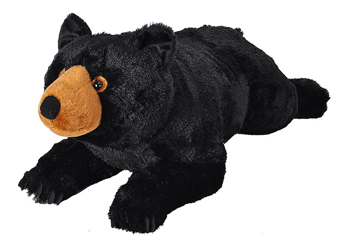 Black Bear Plush Toy - Black - 30 in. - Huggable & Soft