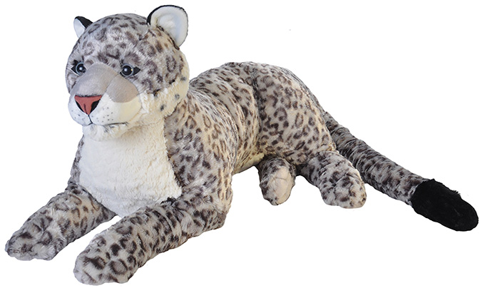 19551 30 in. Snow Leopoard Stuffed Animal Plush Toy