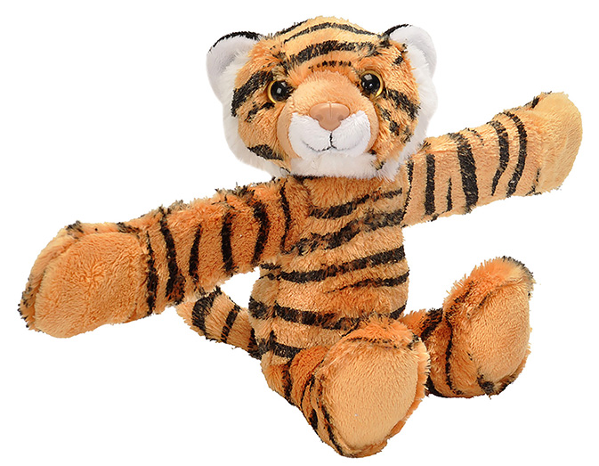 Tiger Huggers Plush Toy - Orange - 8 in. - Unique Hugging Design