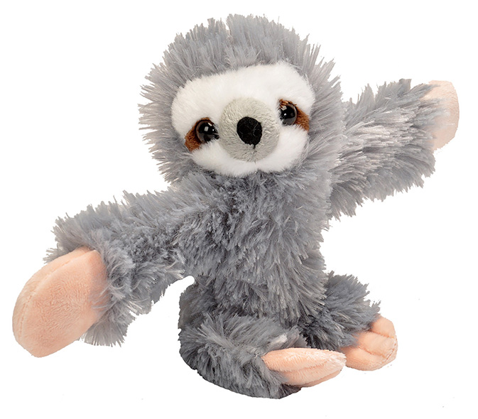 Huggers Sloth Plush Toy - Brown - 8 in. - Interactive Cuddly Design