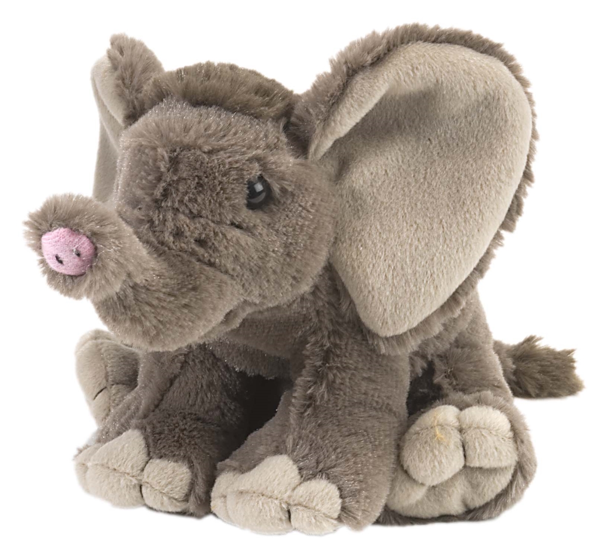 Plush 8-Inch Elephant Toy - Gray - Soft & Huggable