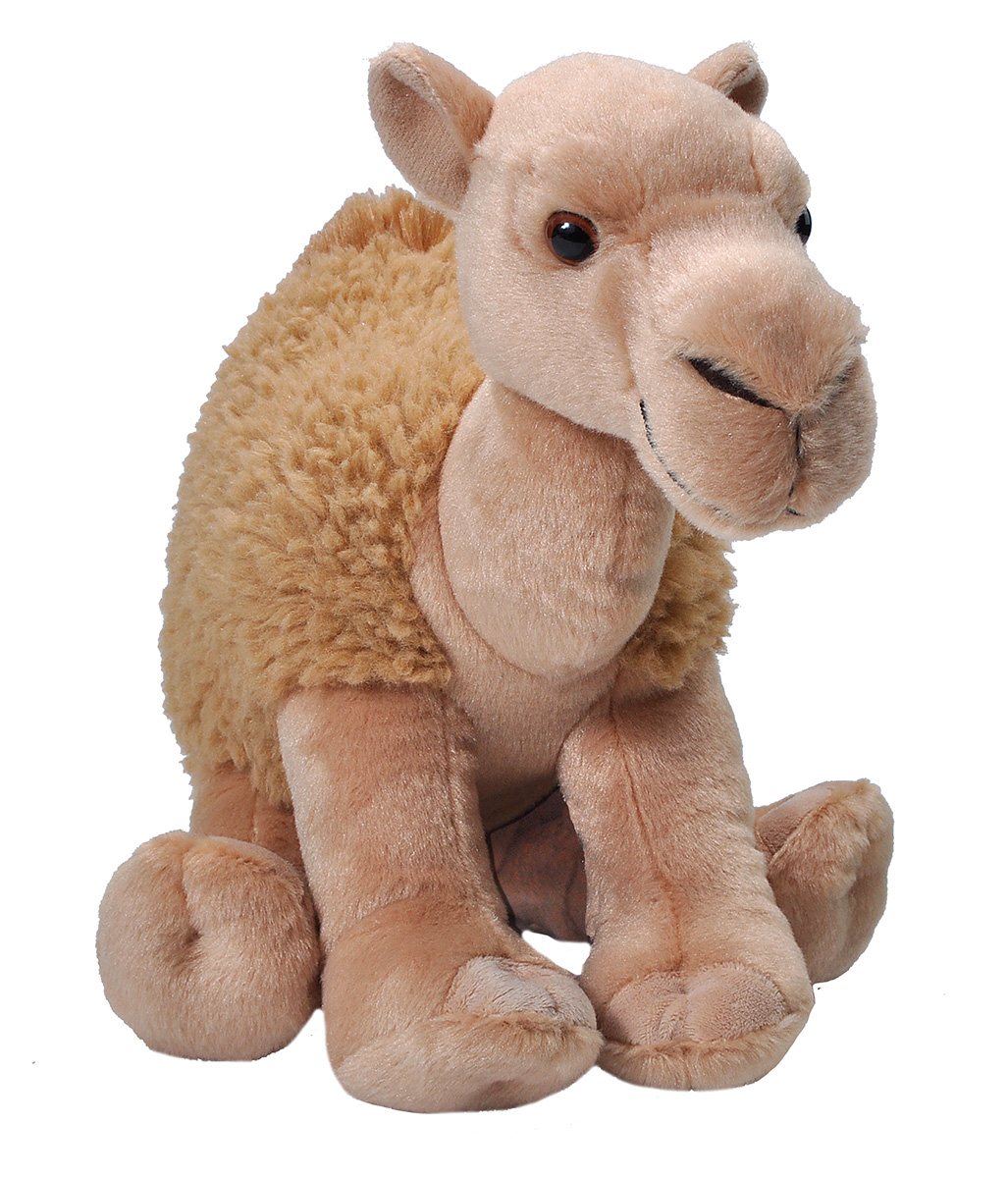 Dromedary Camel Plush Toy - Brown - 12 in. - Soft Fur