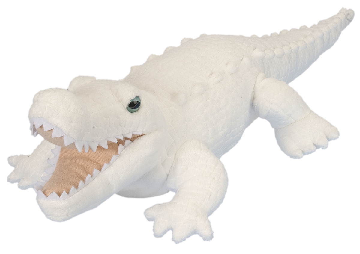 White Alligator Plush Toy - 12 in. - Soft and Cuddly