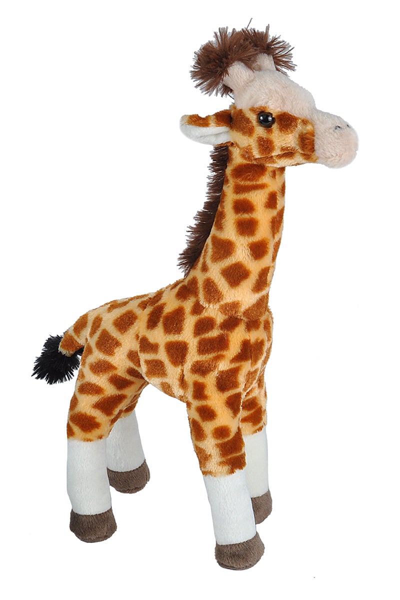 Standing Giraffe Plush Toy - Brown - 17 in. - Soft & Cuddly