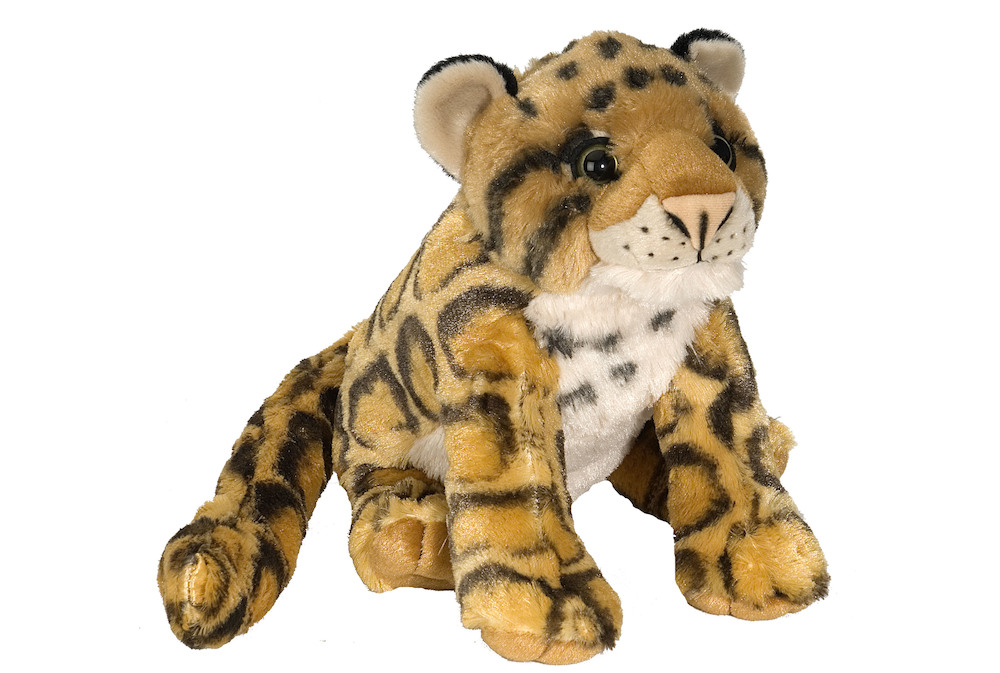 Clouded Leopard Stuffed Animal - Ochre - 12 in. - Cuddlekin - Realistic Design