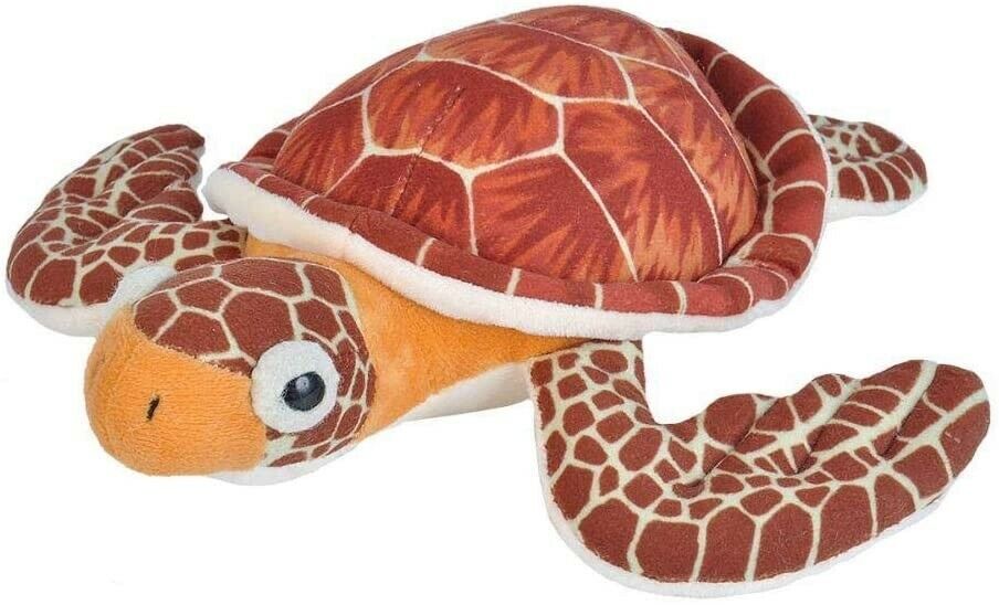 21477 8 in. Loggerhead Sea Turtle Stuffed Animal Plush Toy