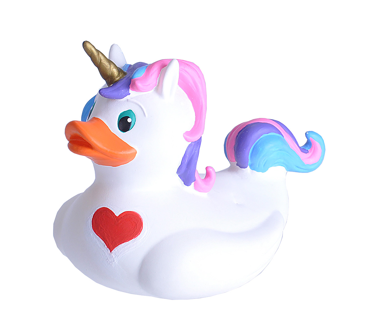 Unicorn Rubber Duck - Multicolor - 4 inches - Mold-Free Design