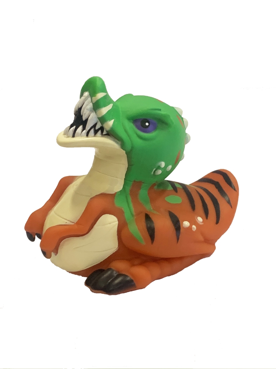 23211 4 in. T-Rex Rubber Duck Bath Toys