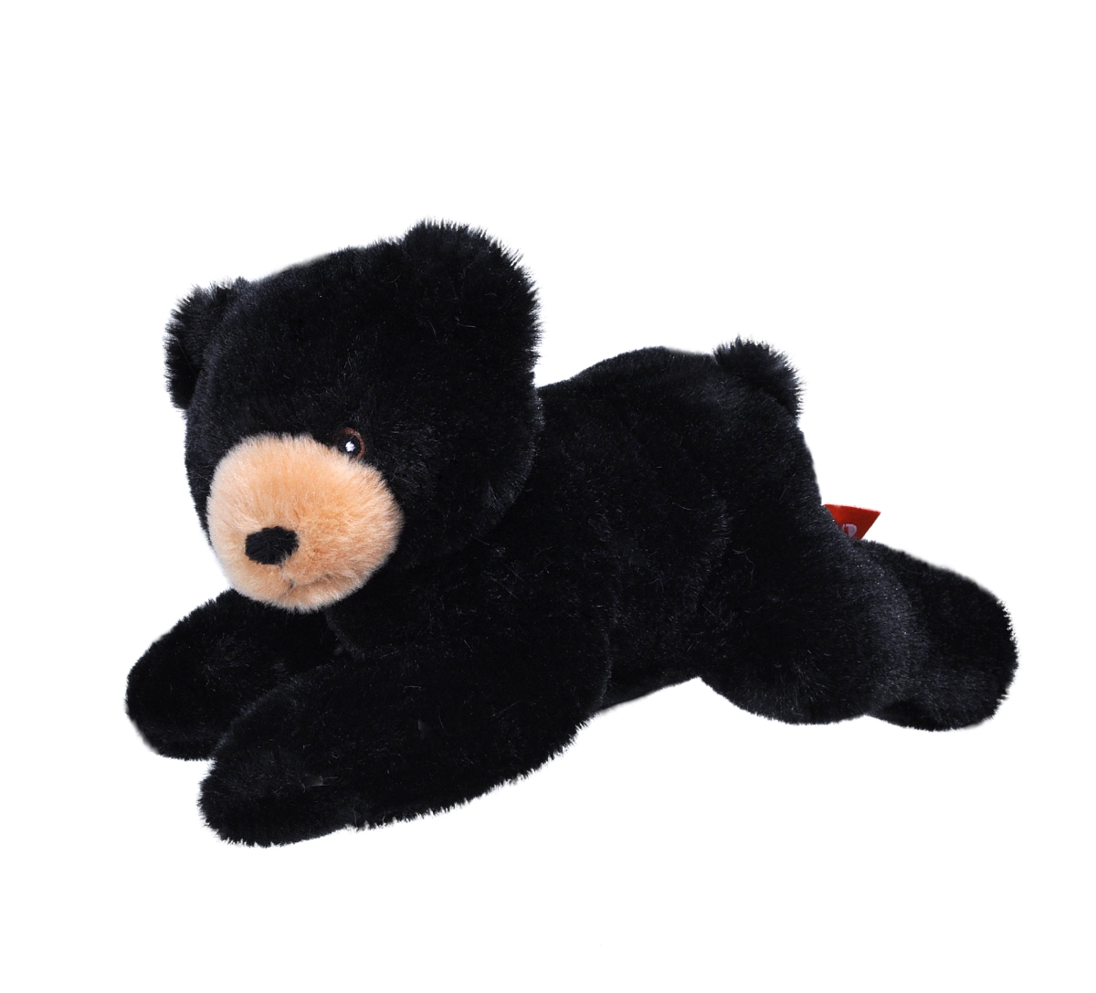 24807 8 in. EcoKins Mini Black Bear Stuffed Animal Plush Toy