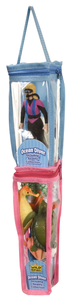 Picture of Wild Republic 89382 Tube Double Diver Female Action Figurines