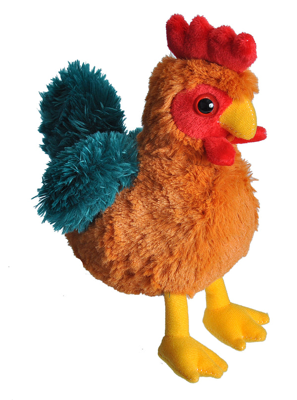 Wild Republic Hug'ems Rooster Stuffed Animal, 7 Inches - Open Miscellaneous