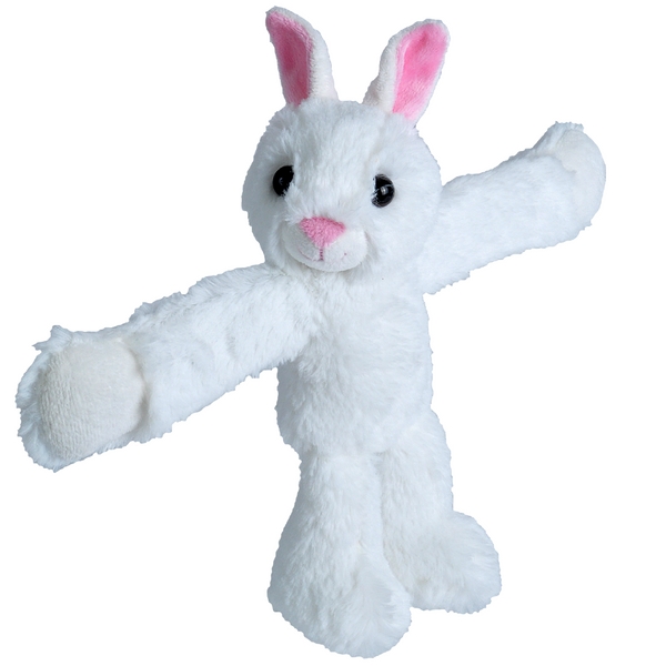 23517 8 in. Huggers White Bunny Stuffed Animal Plush Toy