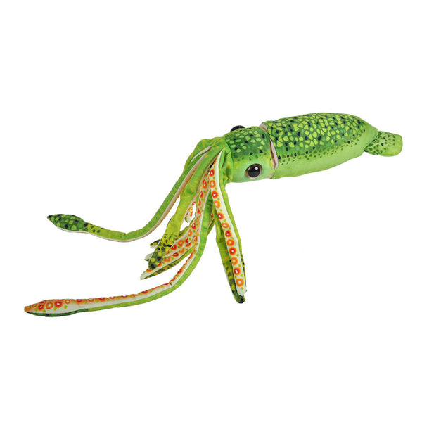 23546 12 in. Squid Stuffed Animal Plush Toy, Green