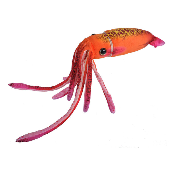23547 12 in. Squid Stuffed Animal Plush Toy, Orange