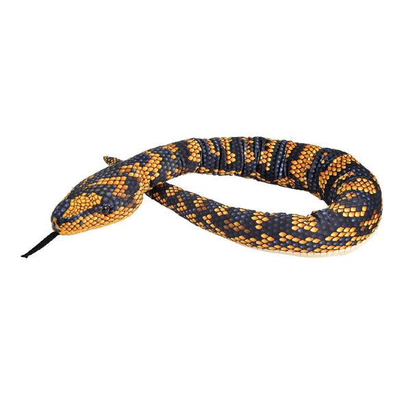 25496 54 in. Printed Jungle Carpet Python Snake Stuffed Animal Plush Toy