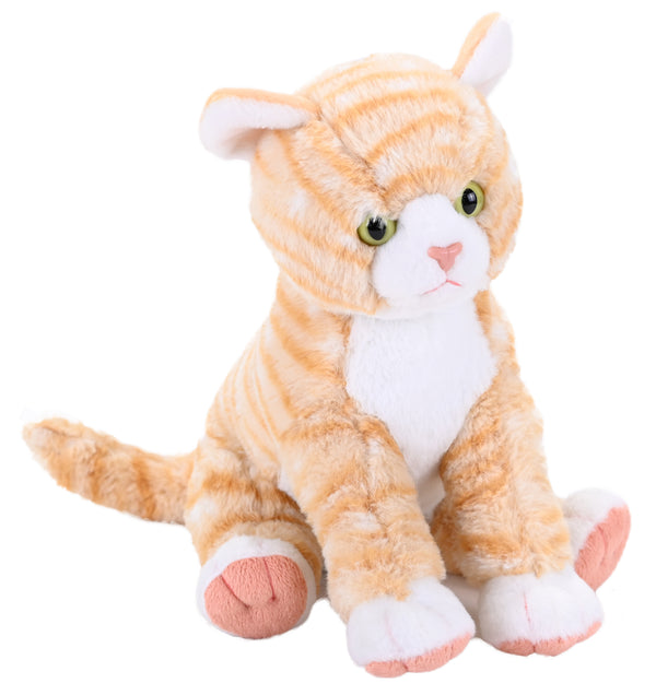 26630 12 in. Cuddlekins Orange Tabby Cat Stuffed Animal Plush Toy