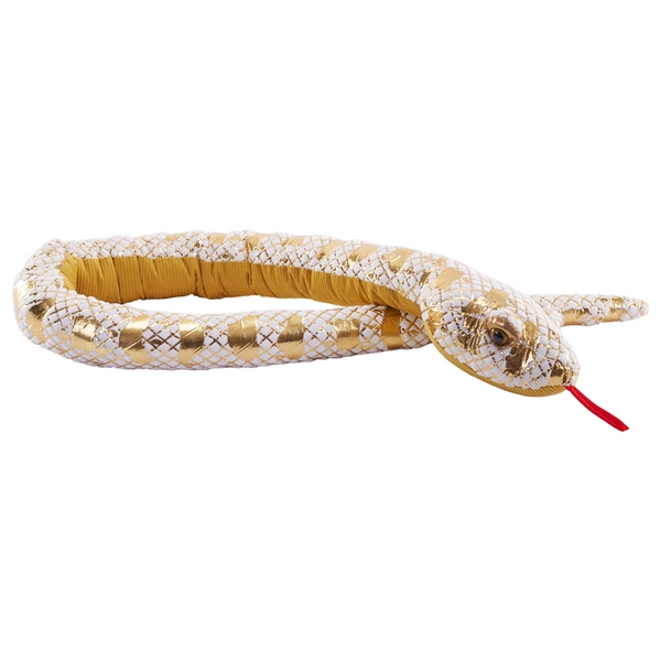 27597 54 in. Foilkins Snakes Lemon Blast Ball Python Stuffed Animal Plush Toy