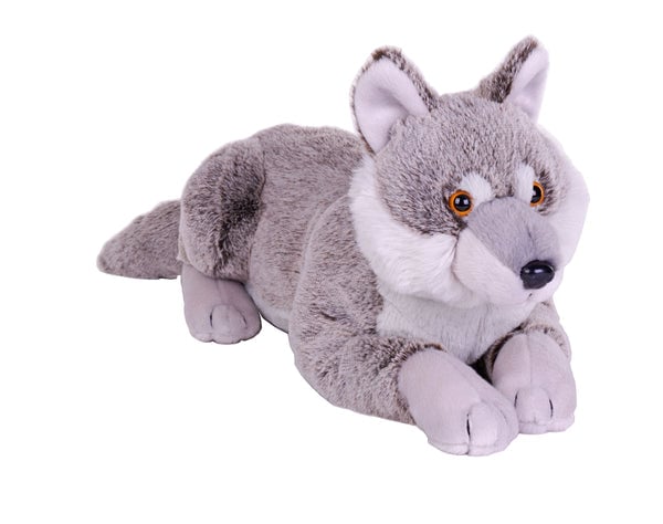 28161 15 in. Earthkins Wolf Stuffed Animal Plush Toy