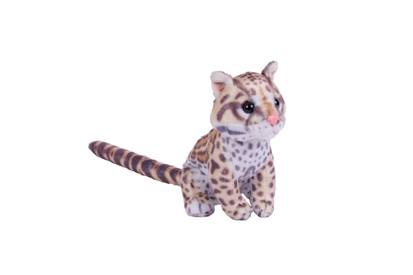 28458 6 in. Rainforest Splendors Ocelot Stuffed Animal Plush Toy