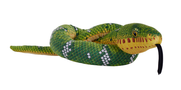 28518 54 in. Snakesss Eco Emerald Tree Boa Stuffed Animal Plush Toy