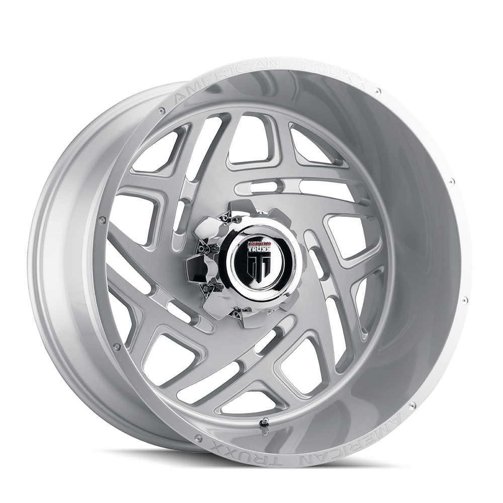 AT1904-24450BT-76 Cosmos AT1904 Brushed Milled Texture Wheel - 24 x 14 in., 5-150 mm, -76 mm, 110.5 mm