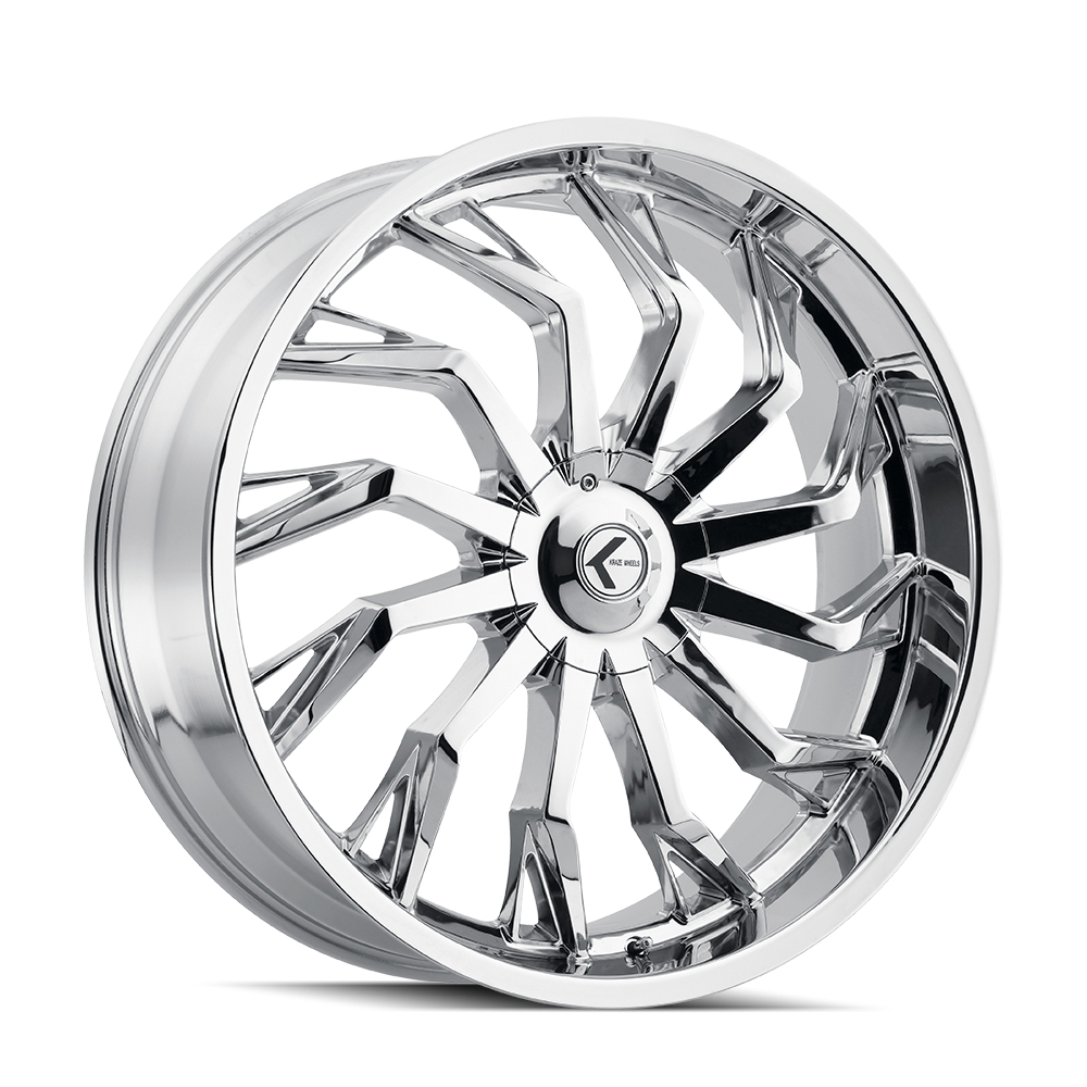 KR142-26152C18 Scrilla KR142 Chrome Wheel - 26 x 10 in., 5-127 & 5-139.7mm, 18 mm, 87 mm