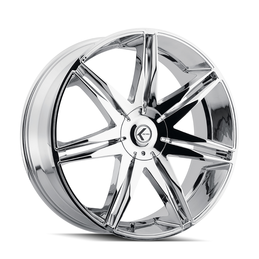 KR143-22918C18 Epic KR143 Chrome Wheel - 22 x 9.5 in., 5-115 & 5-120 mm, 18 mm Offset, 74.1 mm