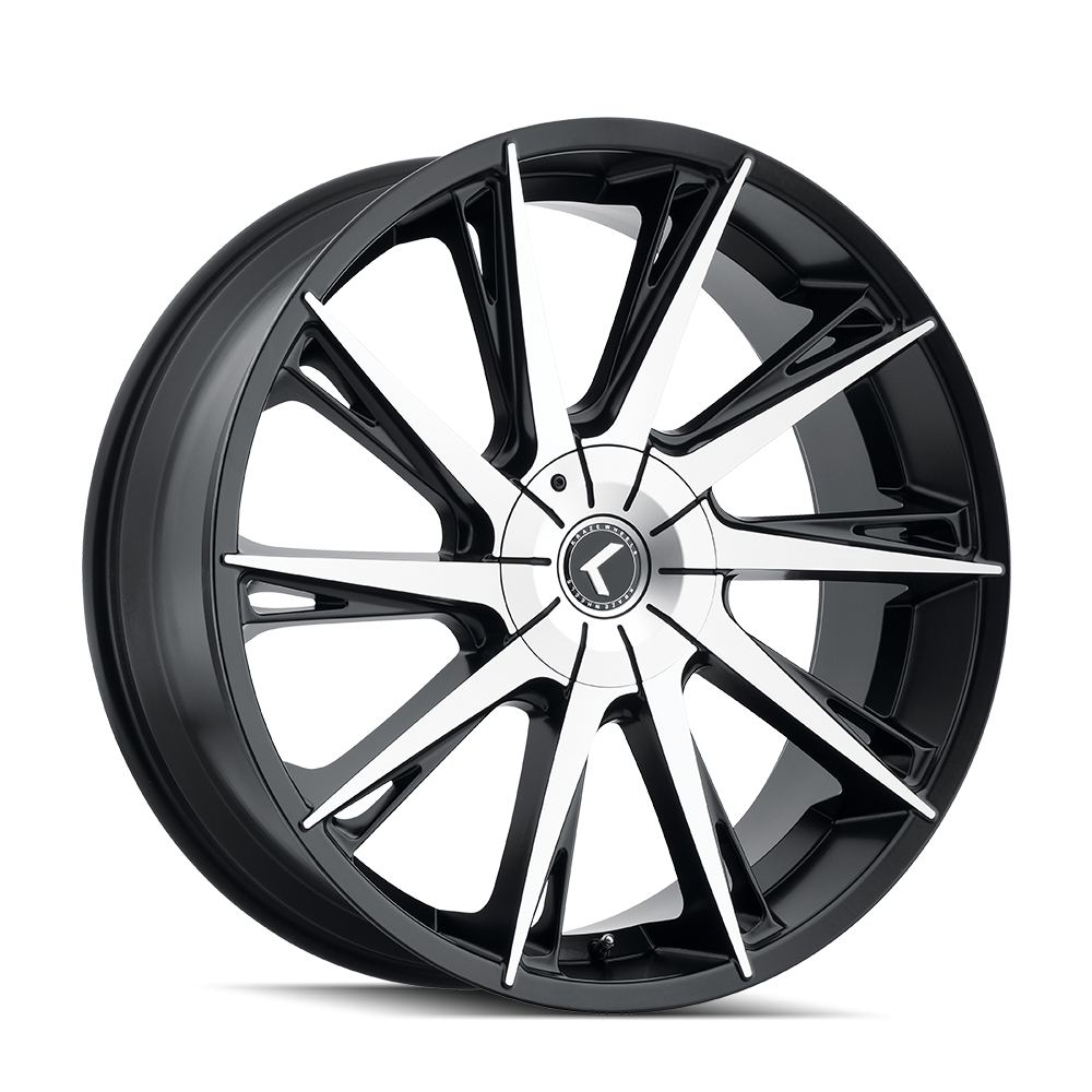 KR144-26118BM18 Swagg KR144 Gloss Black Machined Wheel - 26 x 10 in., 5-115 & 5-120 mm, 18 mm Offset, 74.1 mm