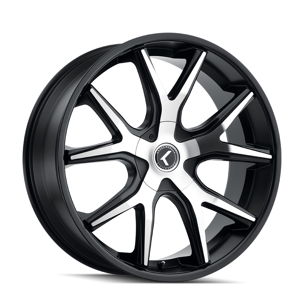 KR146-26118BM18 SPLTZ KR146 Gloss Black Machined Wheel - 26 x 10 in., 5-115 & 5-120 mm, 18 mm Offset, 74.1 mm